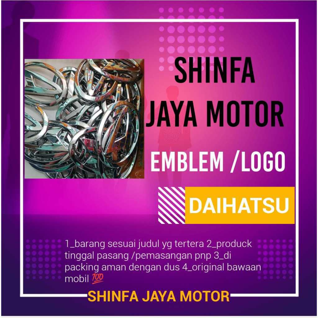 LOGO DEPAN DAIHATSU TERIOS LAMA ORIGINAL