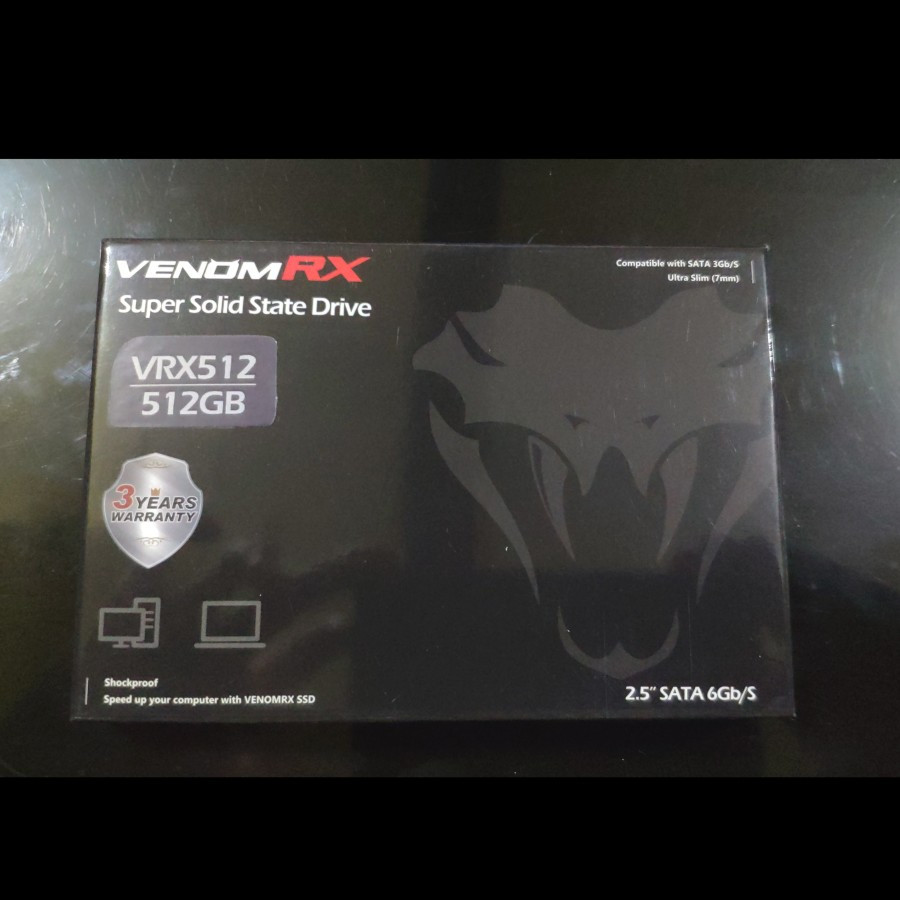 Venom RX SSD Sata III 2.5" 512 GB