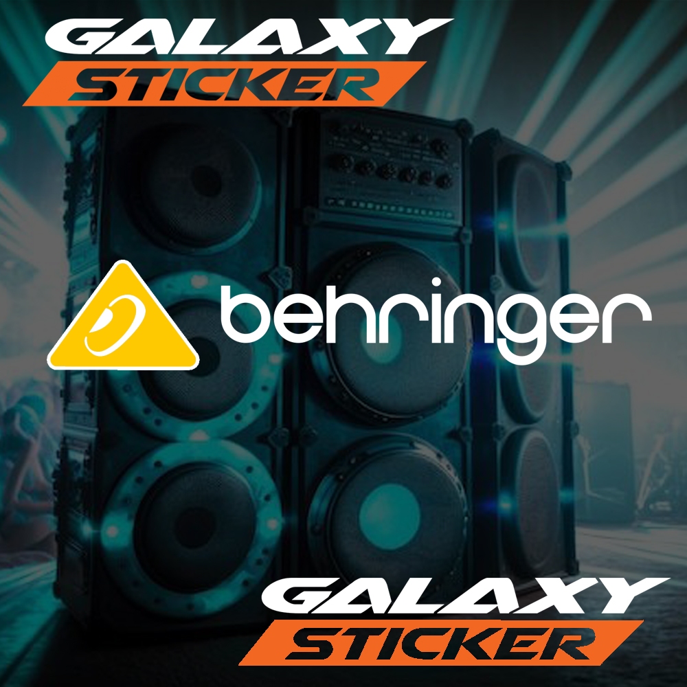 

cutting sticker hardcase box sound system behringer.stiker koper audio logo behringer