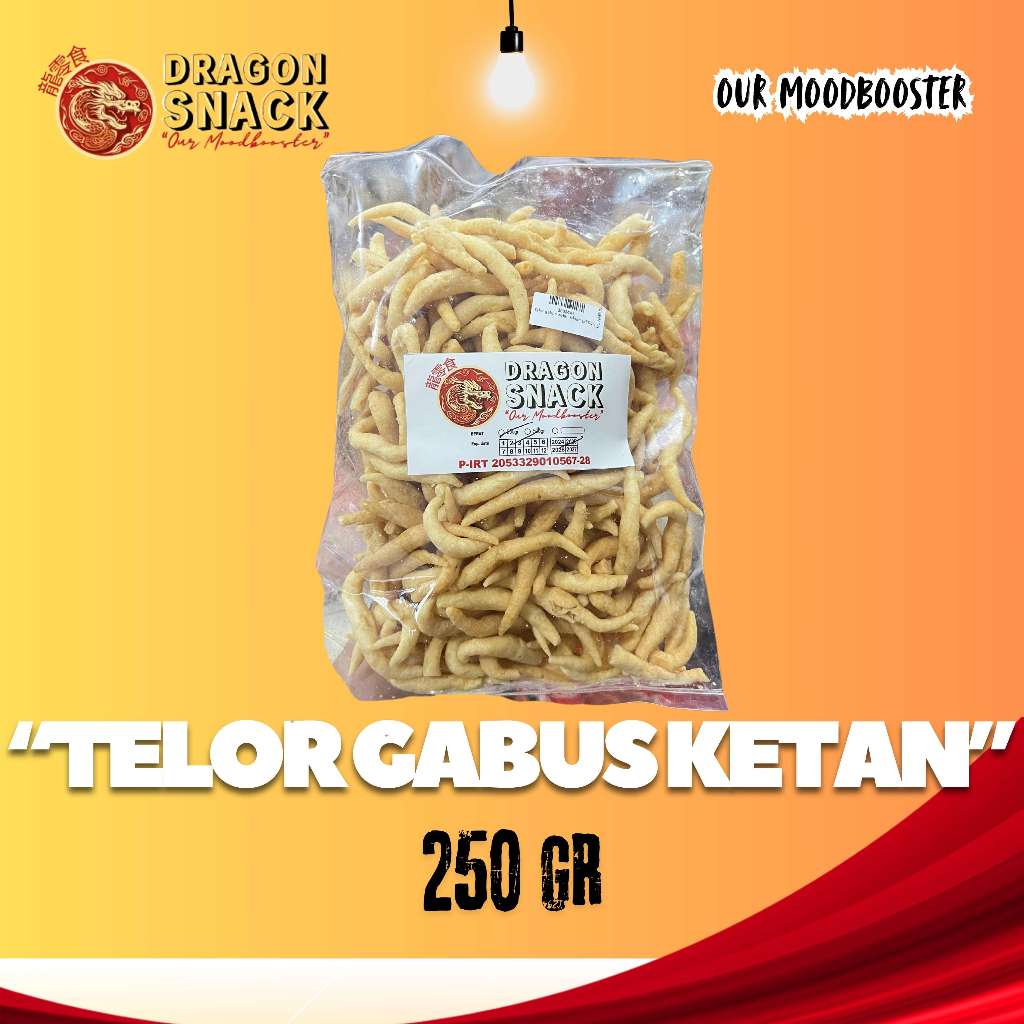 

TELOR GABUS KETAN 250GR (DRAGON SNACK)
