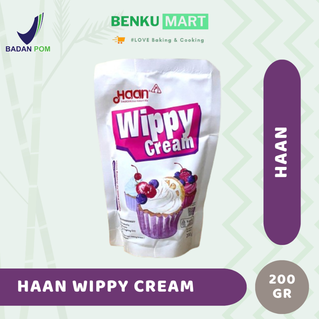 

Haan Wippy cream 200 gr pouch | whip cream bubuk