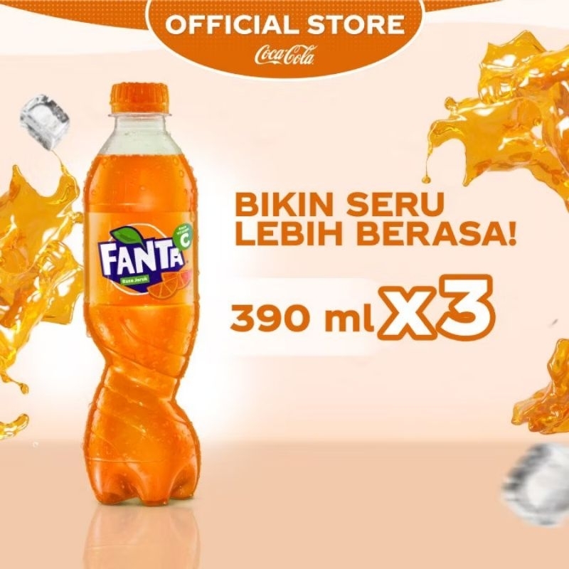 

FANTA ORANGE 390ML ISI 3 BOTOL