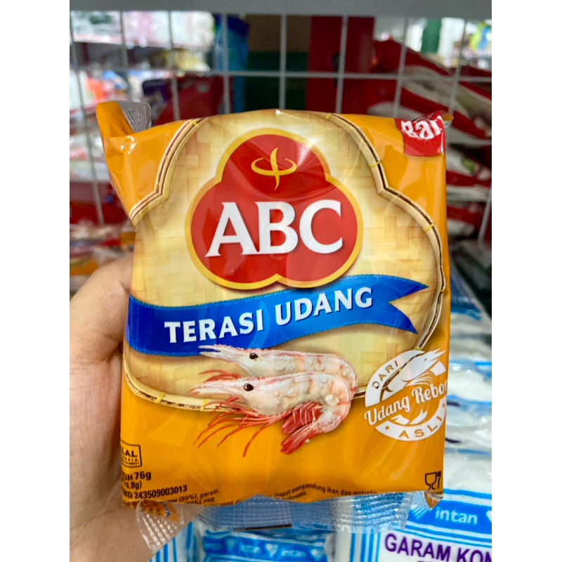 

Terasi udang Abc 1 pack isi 20 pc
