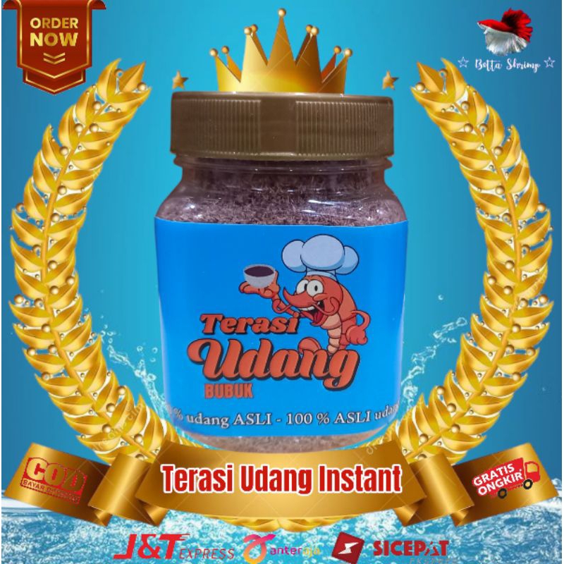 

Terasi kering / Terasi udang tabur / terasi tabur / sambal terasi instan / penyedap makanan