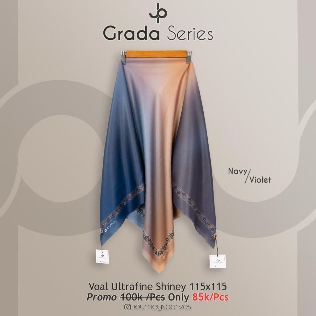 JOURNEY GRADA SERIES / HIJAB JOURNEY GRADA / HIJAB SEGIEMPAT JOURNEY / HIJAB JOURNEY POLOS / HIJAB J