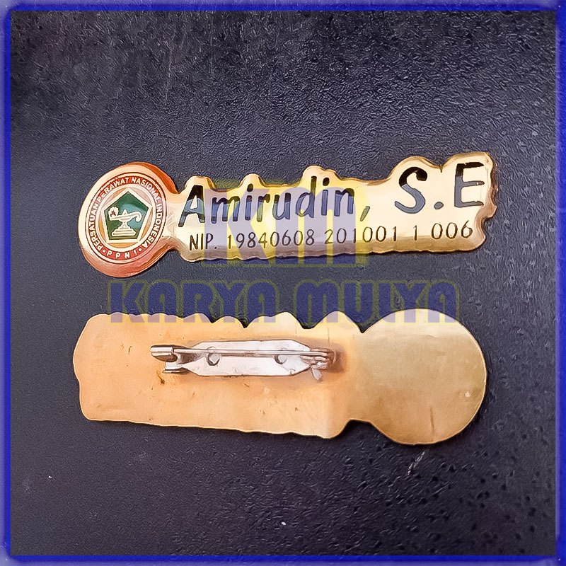 

Name Tag Atribut Perawat Papan Nama Logo PPNI Model Bentuk Lapis Fiber - Karya Mulya