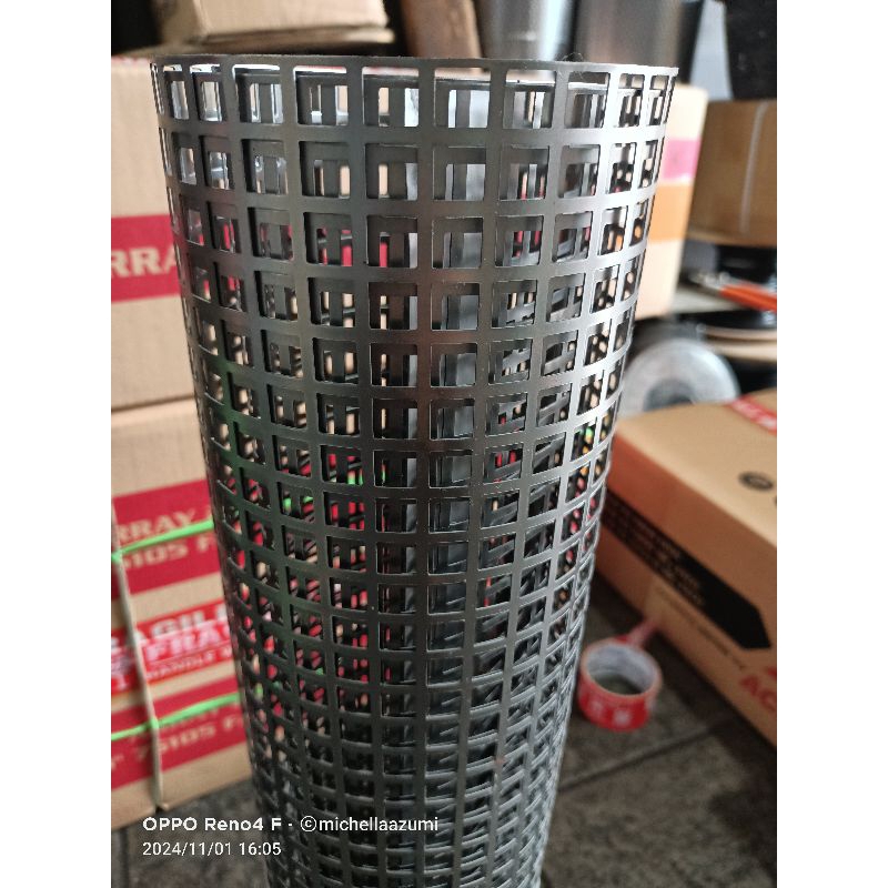 grill/ ram tutup box speaker lubang kotak ukuran 120x240 tebal 0.8mm