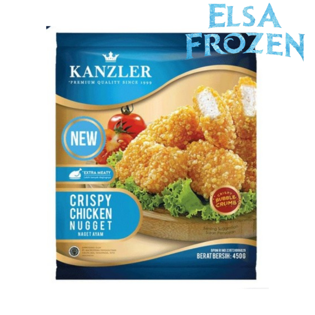 

KANZLER CRISPY CHICKEN NUGGET 450GR/NUGGET AYAM RENYAH/NAGET AYAM