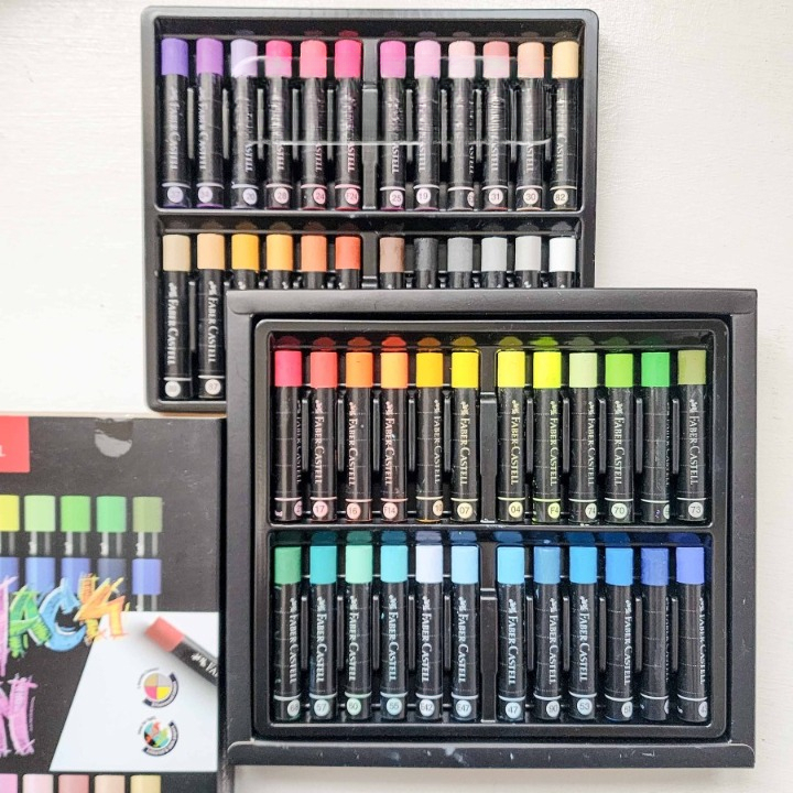 

YUH Faber Castell Black Edition Oil Pastel Series 12/24/36/48 Warna