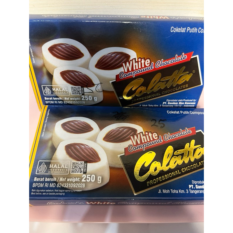 

coklat blok colatta white /coklat compound colatta 250g