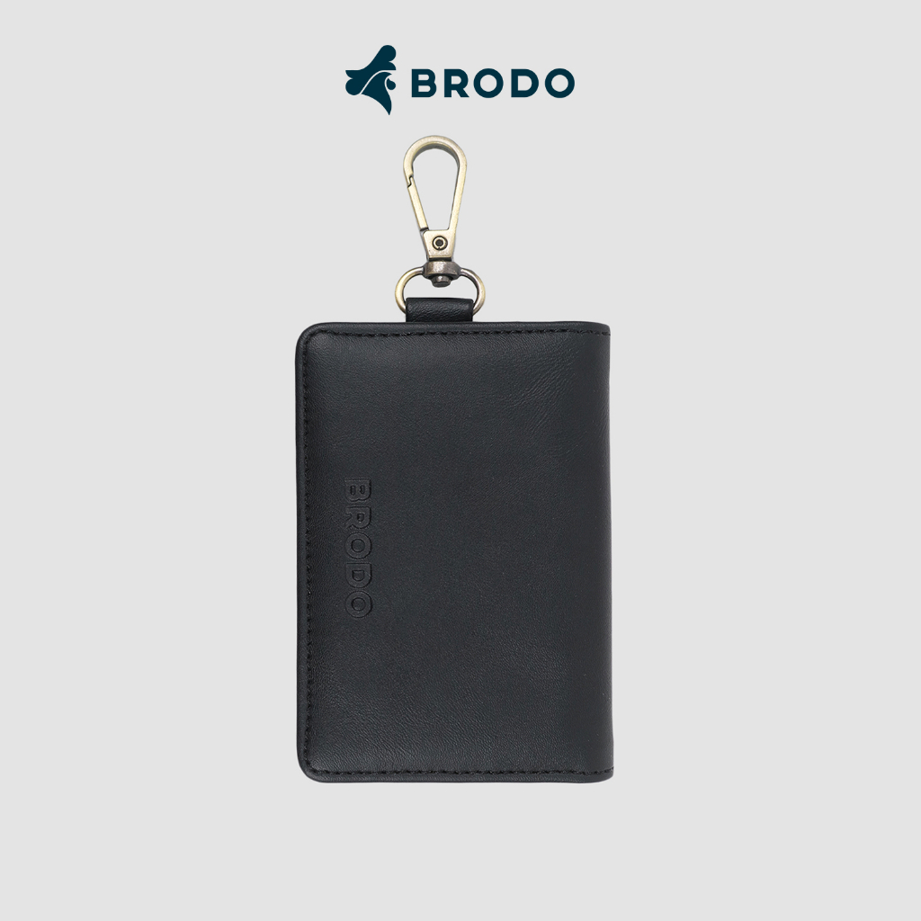 BRODO - Folde Synthetic Leather Key Wallet Black