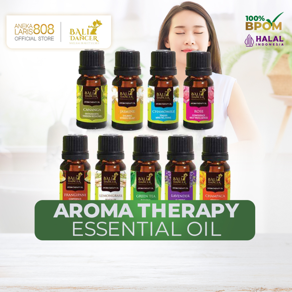 Herborist Bali Dancer Essential Oil Aromatherapy - Pengharum Ruangan 10ml Jasmine Lavender Rose dll