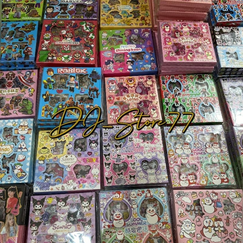 

Stiker Lucu 100 Lembar,,Mixue,cinnamoroll,Sanrio