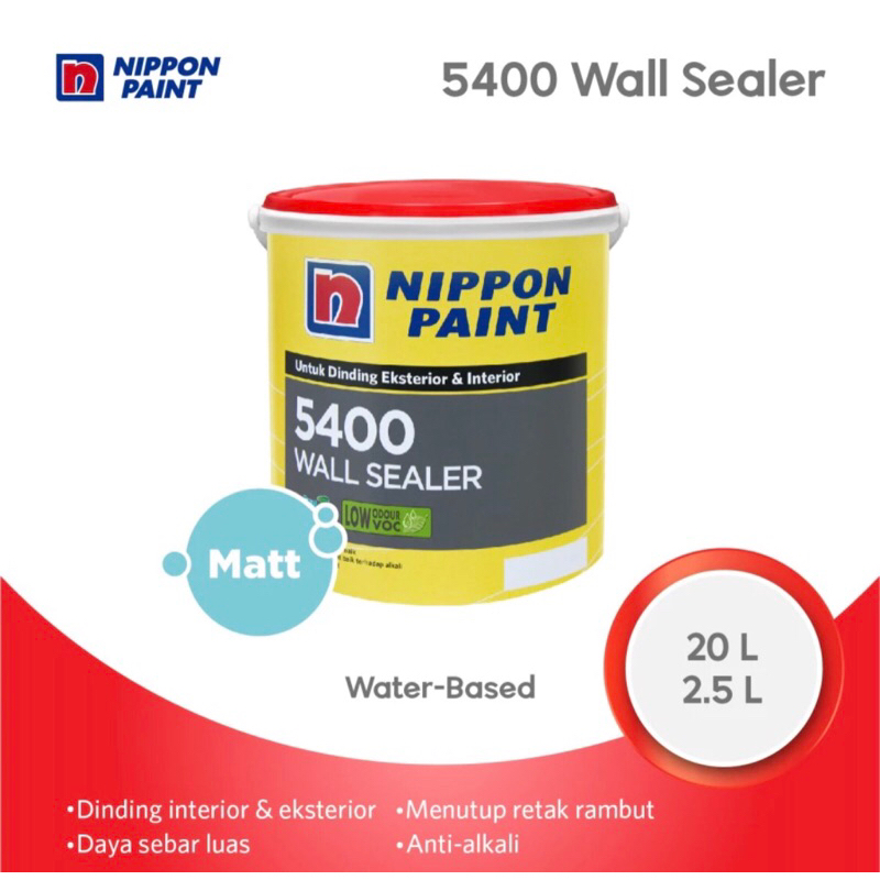 CAT DASAR NIPPON PAINT 5400 2.5 L INTERIOR/EXTERIOR
