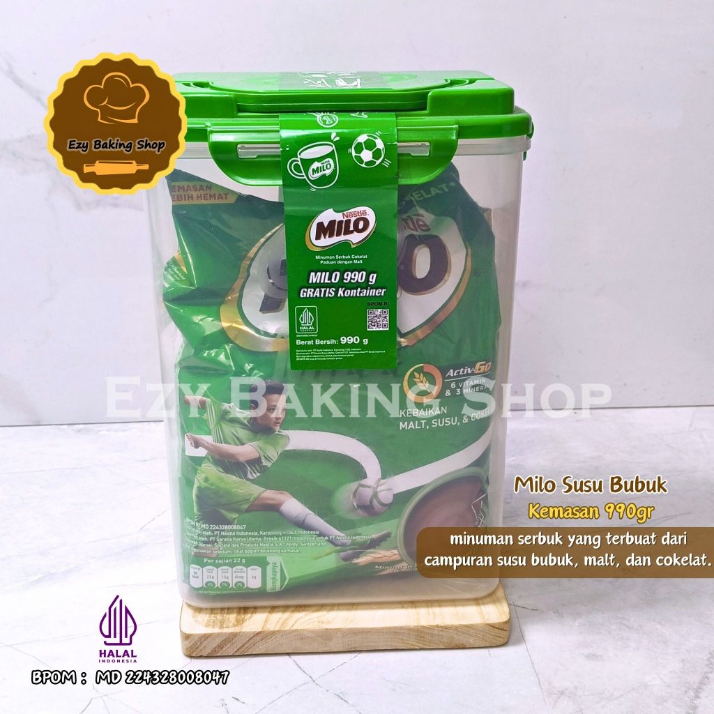 

Milo Susu Bubuk Coklat Active Go 990gr