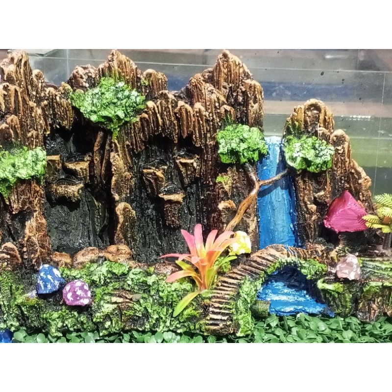 tebing air terjun sudut 2 air terjun aquascape istan