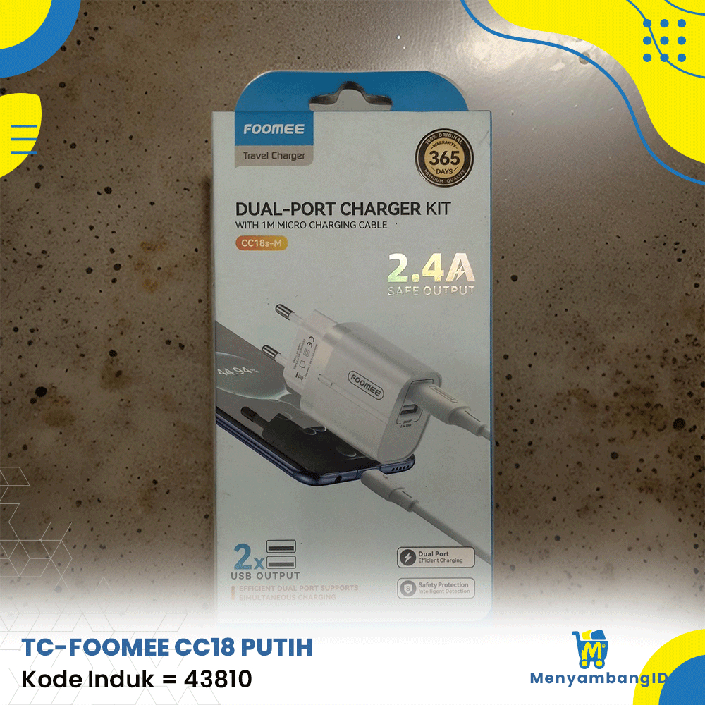 43810 | Charger FOOMEE CC18 PUTIH