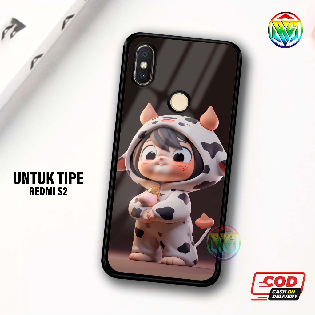 Real Case Xiomi Redmi S2 Terbaru Case kilau - New Case Glossy casing Hp Xiomi Redmi S2 [Motif CARTOO