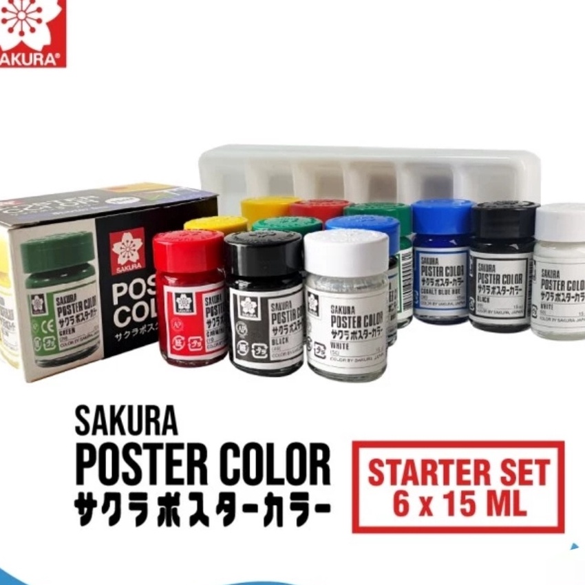 

FG2 sakura posters colors basic set 15 ml 6 warna
