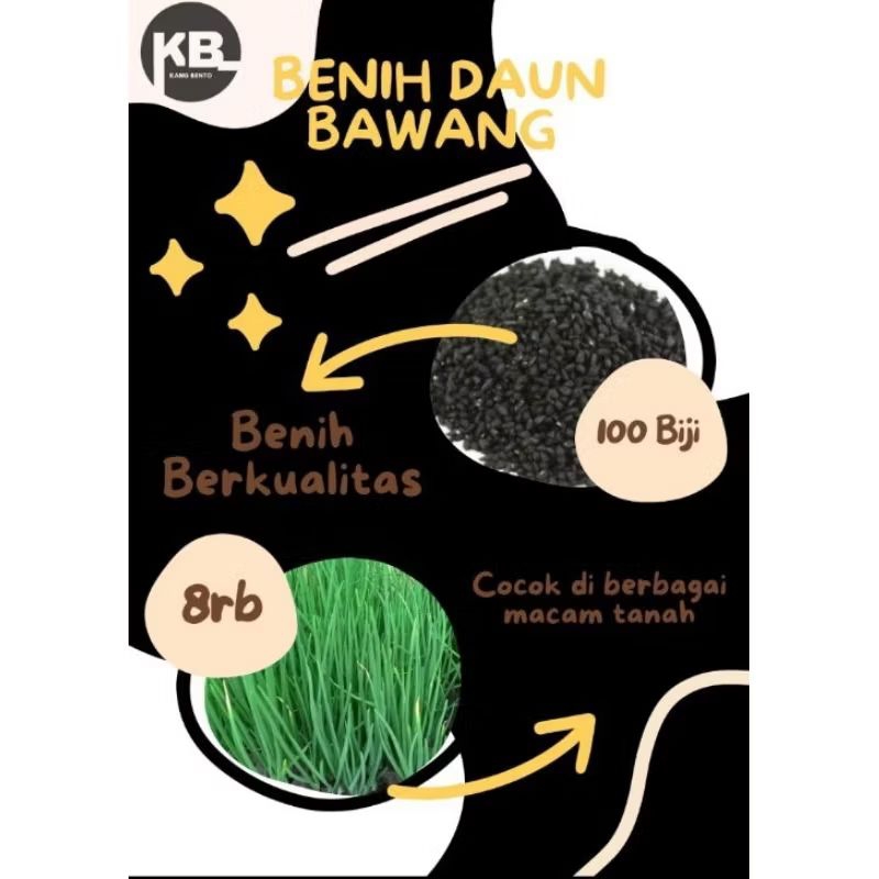 

Kang Bento Benih Daun Bawang Repack (100biji) Benih berkualitas