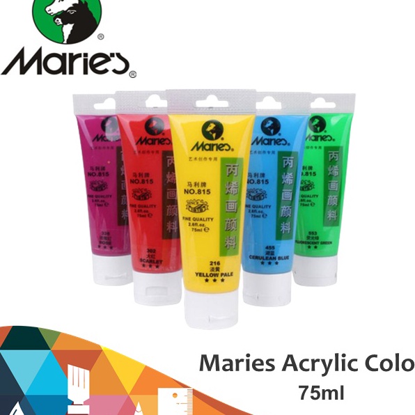 

KP8 Maries Acrylic Paint Tubes 75ml Cat Lukis Maries Acrylic 75ml Cat Maries Maries