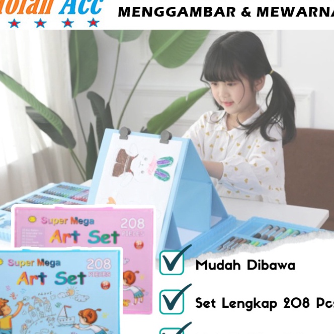 

Unggul Crayon Set 2pcs Alat Menggambar Mewarnai Dan Melukis Lengkap Isi 2 Pcs Untuk AnakAnak Kit Art Supplies Painting Set For Children Krayon Hadiah Kado Ulang Tahun Anak Birthday Gift Water Colors Pensil Warna Pencil Colours Coloring Set