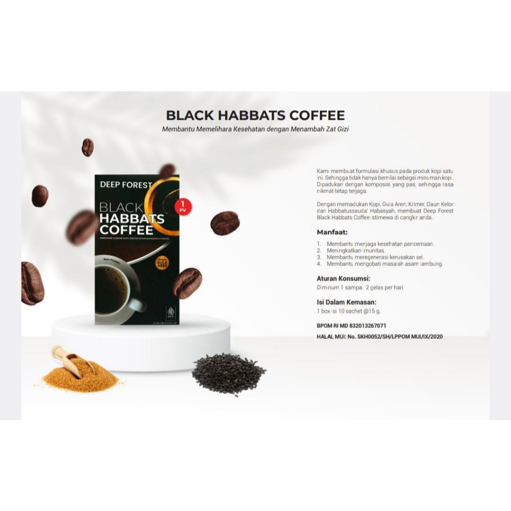 

1PCS BLACK HABBATS COFFEE MINUMAN SERBUK KOPI JINTEN HITAM