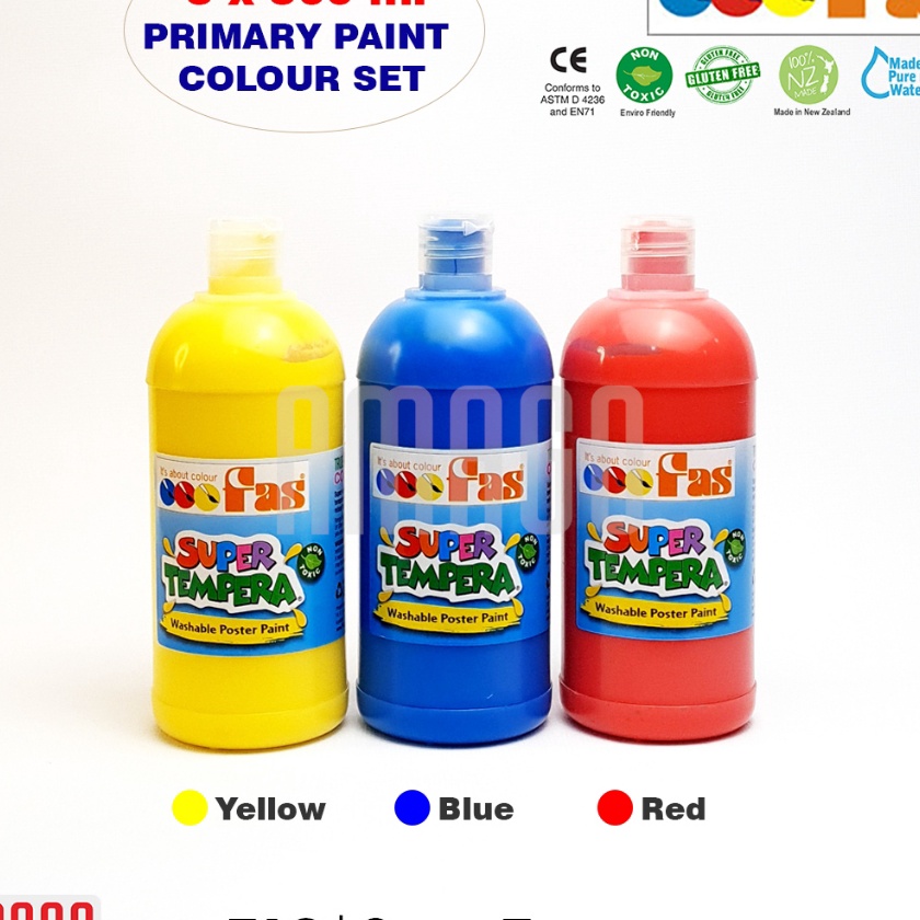 

FG2 3 Warna FAS Tempera Yellow Blue Red Set 3 x ml