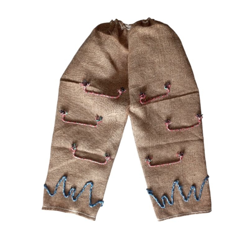 CELANA DAUR ULANG KARUNG GONI MODEL RUMPUT RUMPUTAN