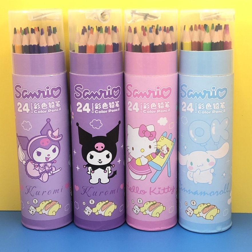 

FG2 SPM7 PENSIL WARNA TUBE PLUS SERUTAN MOTIF KUROMI CINNAMOROL HKITTY