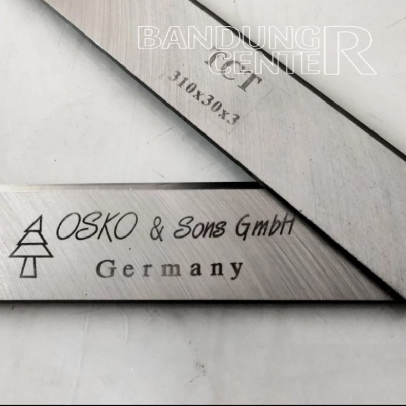 Baja HSS Pisau Planer mata pisau serut kayu OSKO 610x30x3 Mm - (3pcs) Made in Germany Osko original