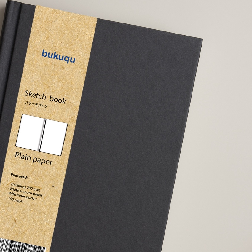 

Termurah bukuqu Sketchbook Simple A5 2 gsm Notebook gambar Lukis Cat Air tebal