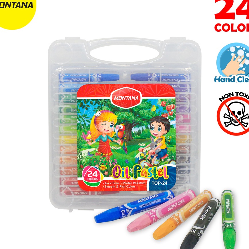 

Cepat MONTANA Oil Pastel Krayon Minyak Montana TOP24B 24 Warna Colors