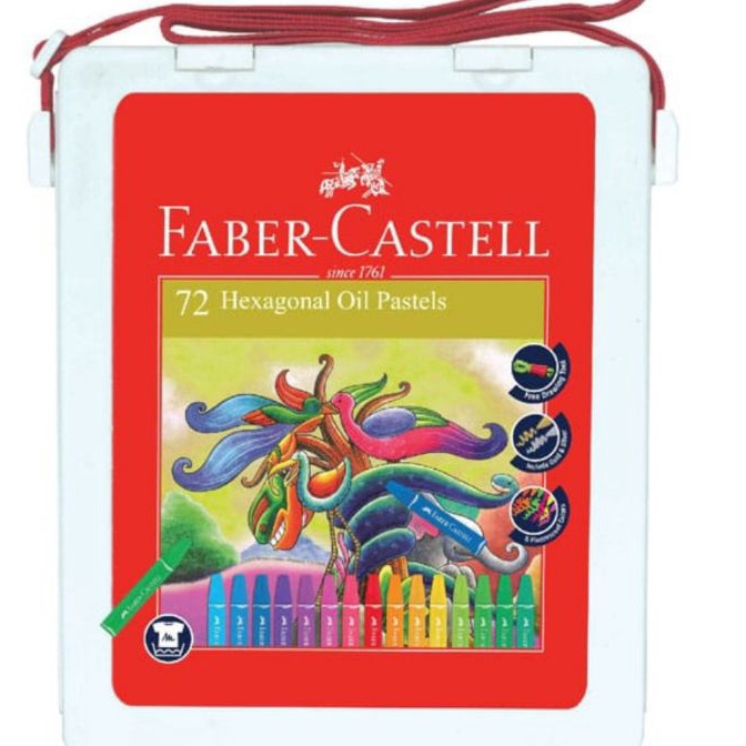 

Wow 72 Crayon Krayon Hexagonal Oil Pastel 72 Warna Faber CastellHexagon Oil