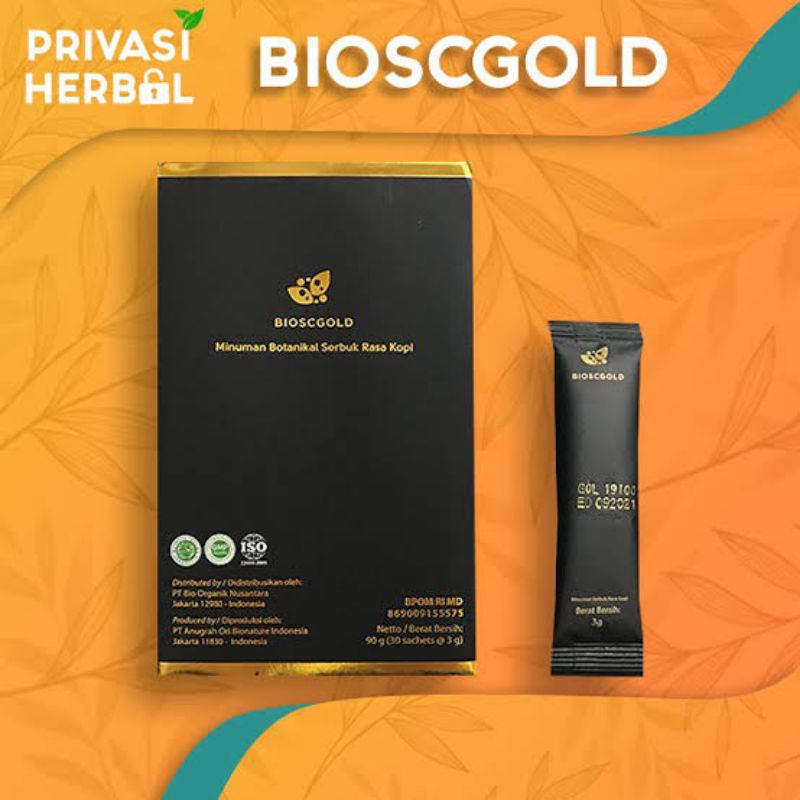 

Terlaris Bioscgold Biogold BioScGold Minuman Botanikal Serbuk Rasa Kopi