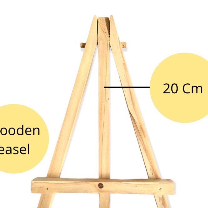 

FG2 Wooden Easel ukuran 2 Cm Tripod Dudukan Kanvas by The Moon Art