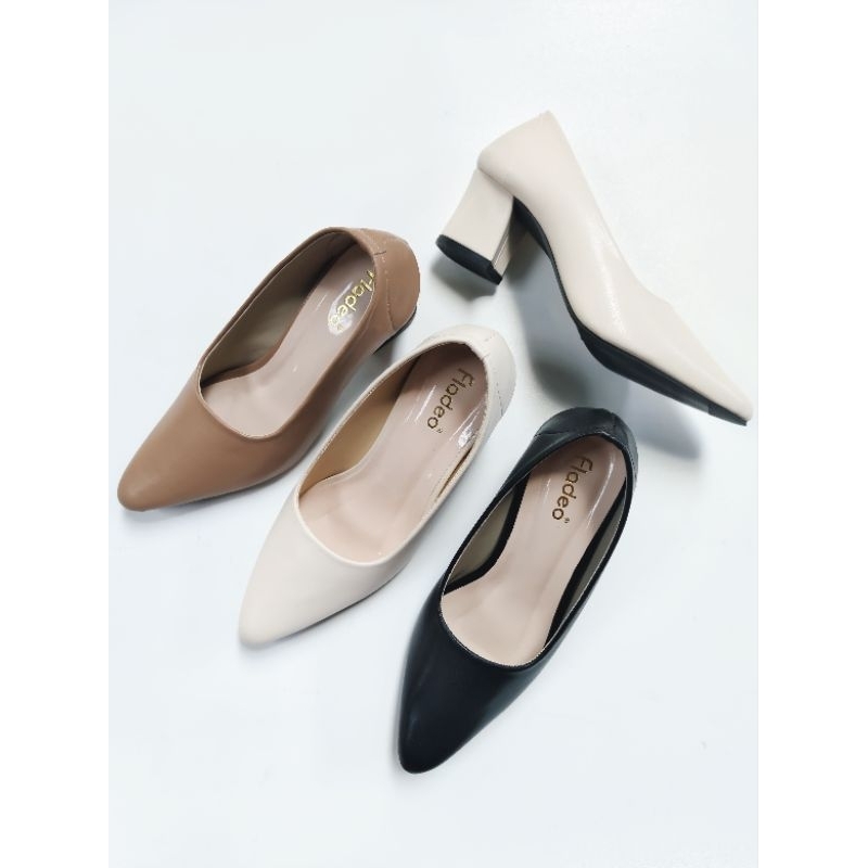 Sepatu  Kerja Wanita Hak Tahu Sepatu Heels Wanita Hak 5cm ( kd PL5 )