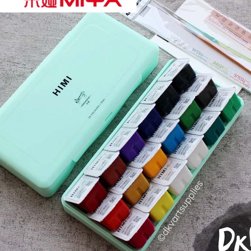 

HJ6 Miya Himi Gouache 18 Warna Colors 3ml