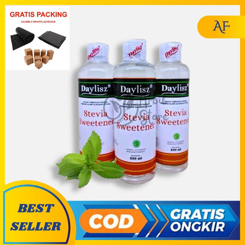 

Daylisz Stevia Original Gula Cair Sweetener Pemanis Alami 250 ml steffi