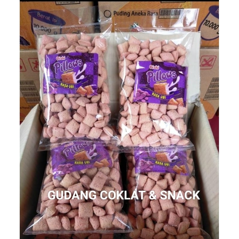 

SNACK TERMURAH OISHI PILLOWS UBI (TARO) 150gram