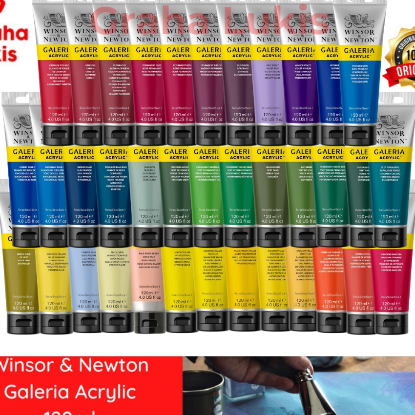 

KP8 Galeria Acrylic Winsor ton 12ml Varian 1 Cat Akrilik 12 ml