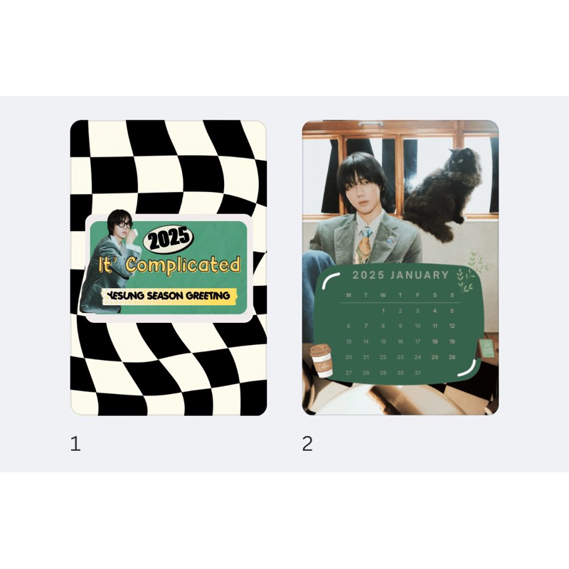 

YESUNG FANMADE CALENDER 2025