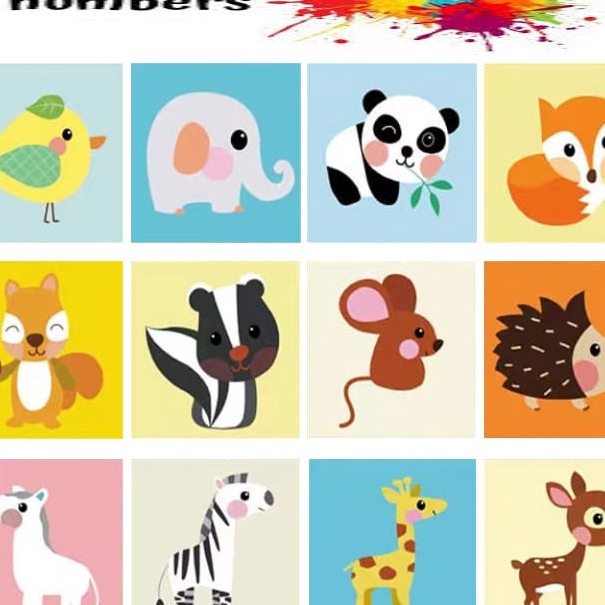 

Tawaran BS Painting by Number Children Canvas Animal Set Kanvas Lukis Hewan Anak Mewarnai Nomor Hewan