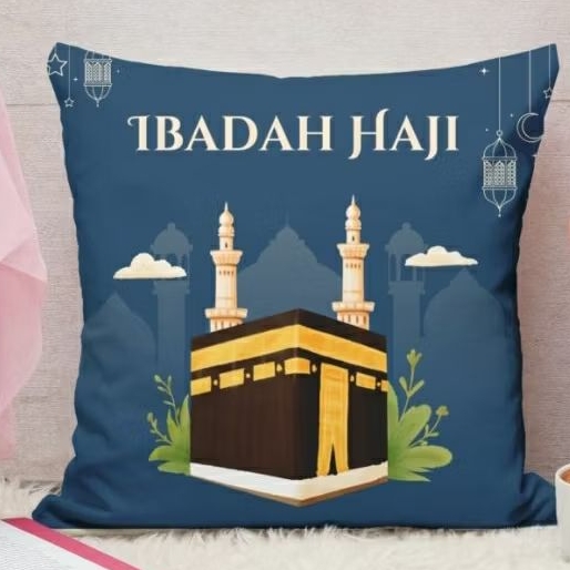 Souvenir Bantal Haji Umroh Custom, Souvenir Umroh, Souvenir Haji, Oleh-oleh Umroh, Oleh-oleh Haj