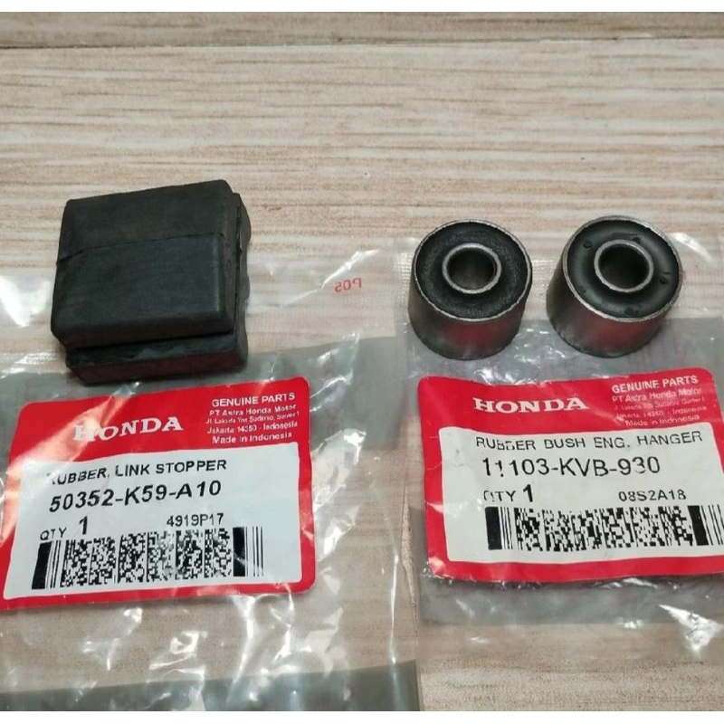 Baru Paket Bosh Arm Bushing Arm Karet Mounting Ganjal Mesin Beat Fi Vario 125 , Vario 110 , Vario
