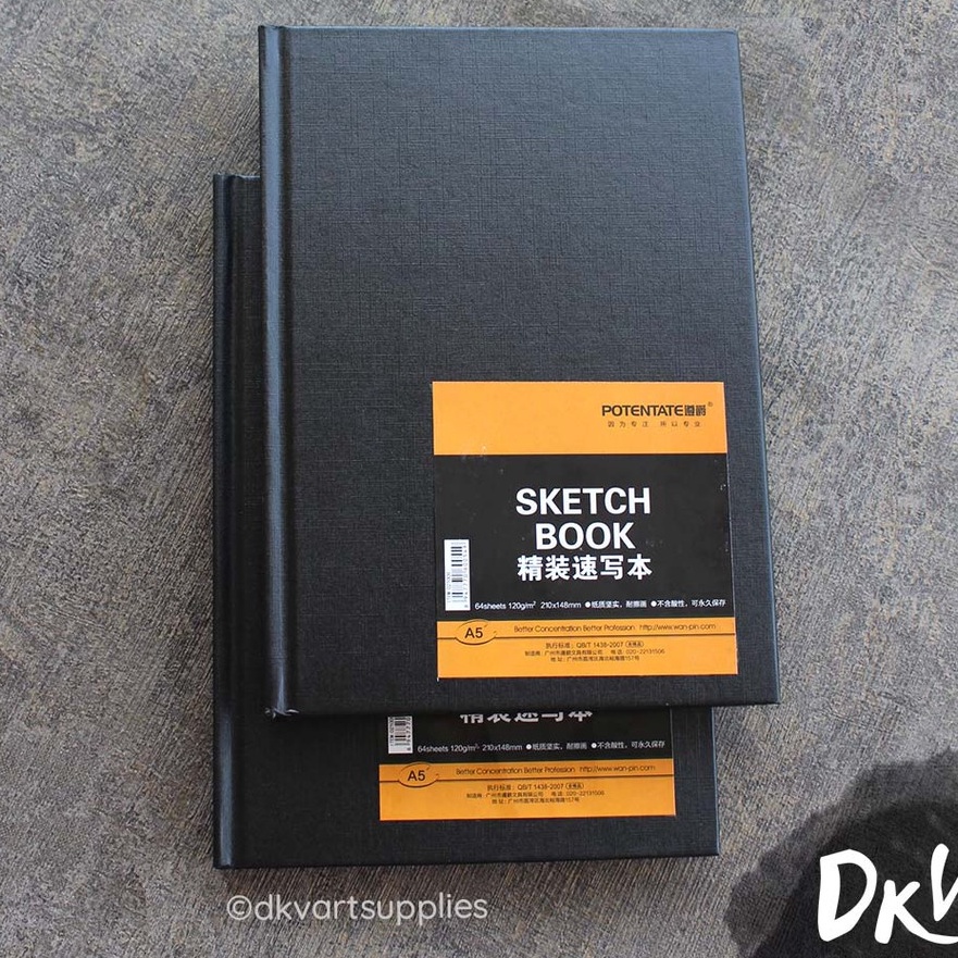 

Terbaik POTENTATE Sketchbook A5 12gsm 1gsm Hard Cover