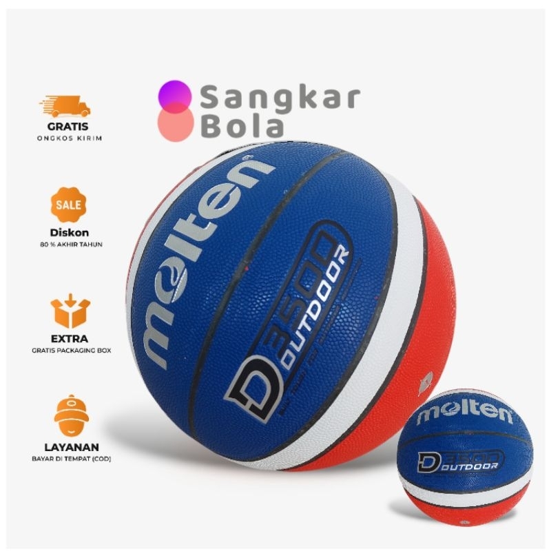BASKET Bola basket Molten D3500 Original Bola basket dewasa Bola basket size7 Bola basket keren