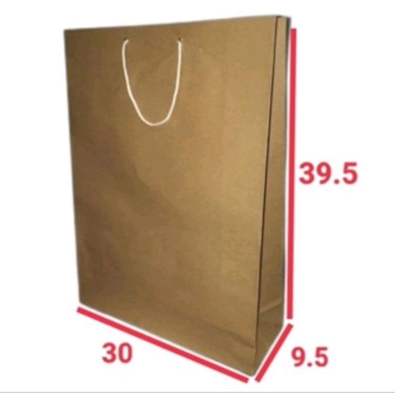 

Paper Bag Polos Ukuran XL 30x39,5x9,5 Isi12pcs