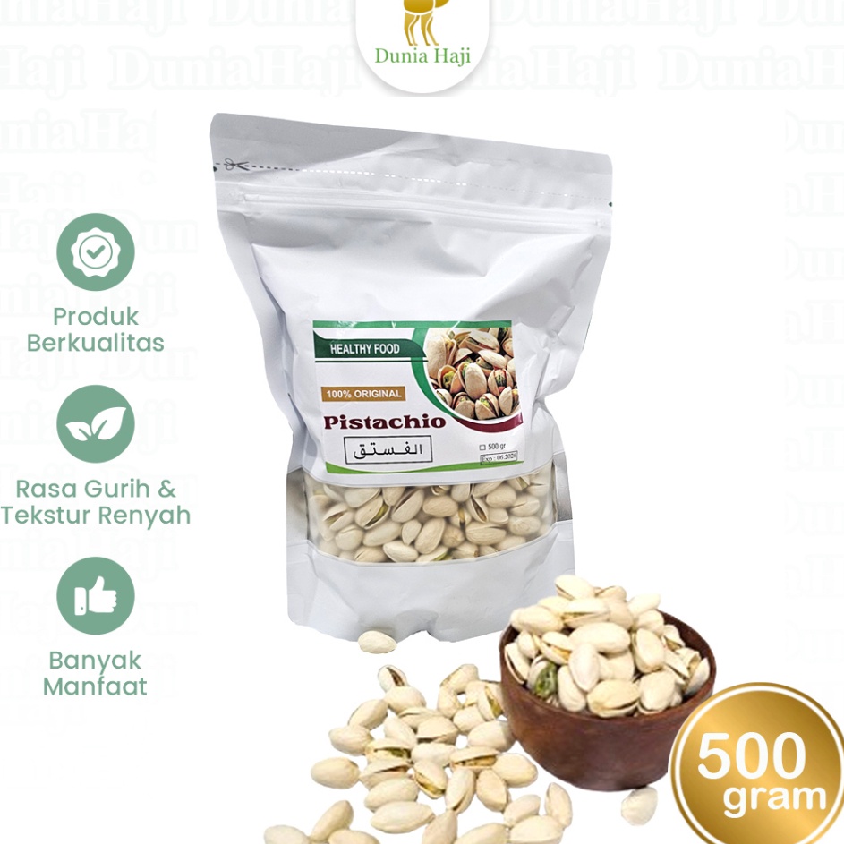 

BONUS MENARIK PISTACHIOS Kacang Pistachio Arab Fustuk Murah Oleh Oleh Haji dan Umroh