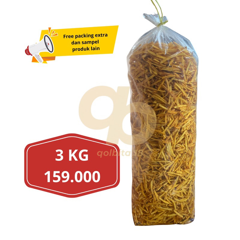 

3 KG KERIPIK TALAS BULAT / STIK TALAS Food Snack Kripik Chips Cemilan Camilan SNACK PERBALL BALL GROSIR